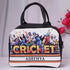 Personalized Cricket Printed Kids Lunch Bag With Handle